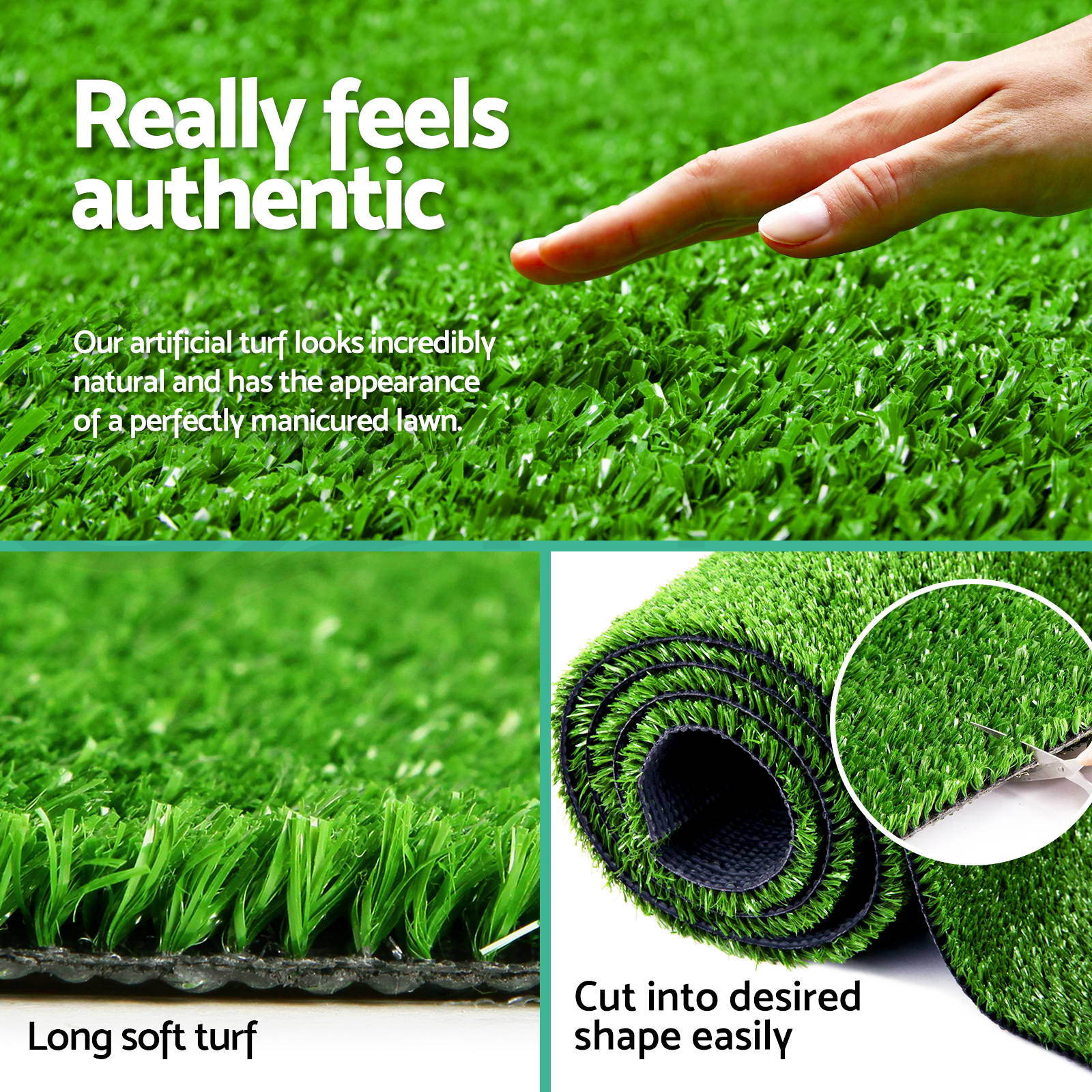 20 Sqm Synthetic Turf Artificial Grass Plastic Green Plant Lawn Flooring 9350062038871 Ebay 0369