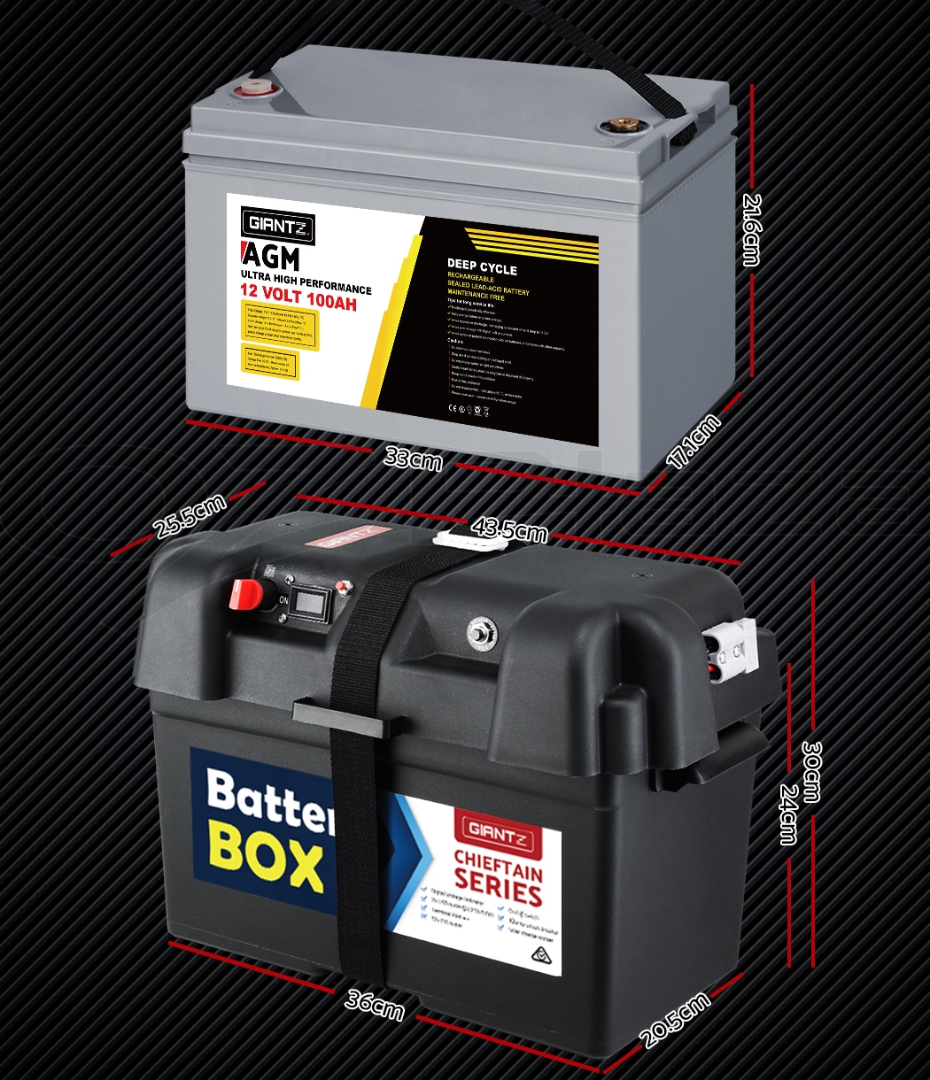 deep cycle battery box