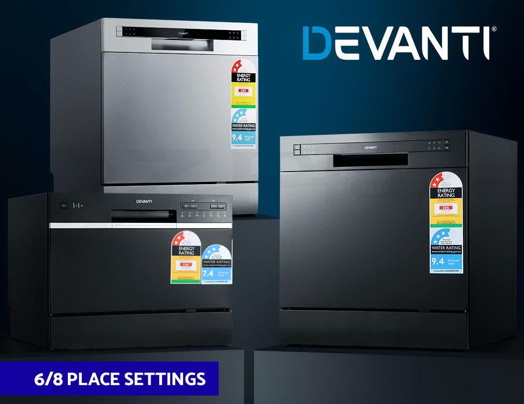 Devanti Benchtop Dishwasher Freestanding Countertop Dishwashers 3