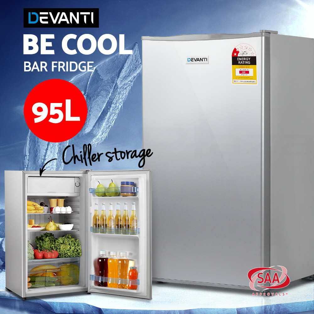 devanti 95l bar fridge