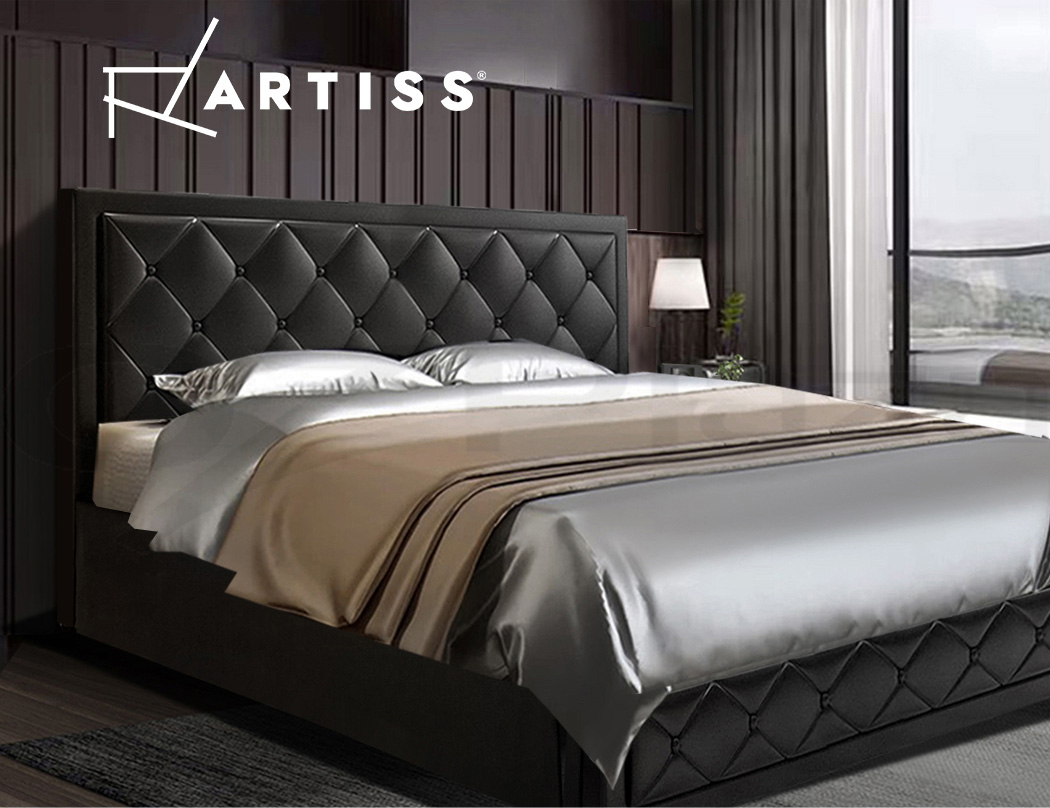 Artiss King Size Gas Lift Bed Frame Base With Storage ...