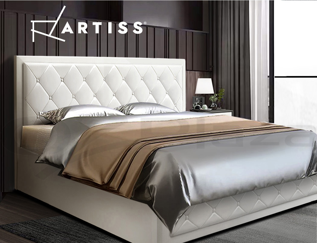 Artiss Bed Frame King Size Gas Lift Base With Storage ...