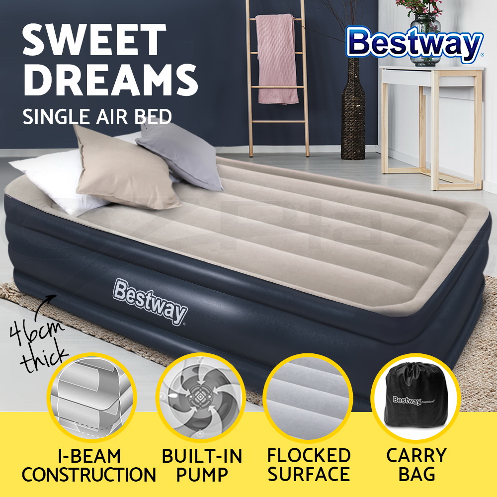 Bestway Air Bed Premium Beds Queen Inflatable Mattress Built-In ...