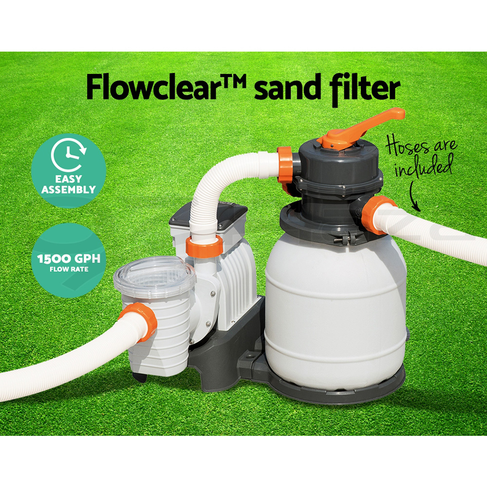 Bestway Swimming Pool Sand Filter Above Ground Pools ...