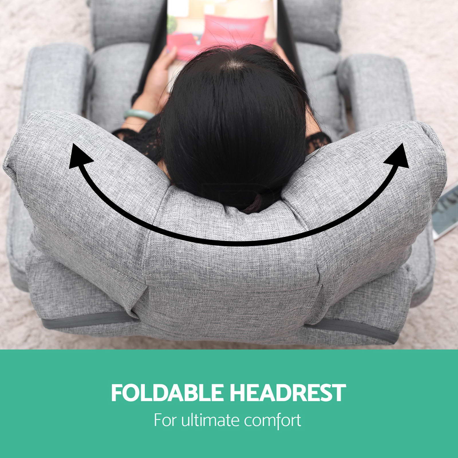 ARTISS LOUNGE SOFA Bed Floor Armchair Recliner Chaise Chair Adjustable