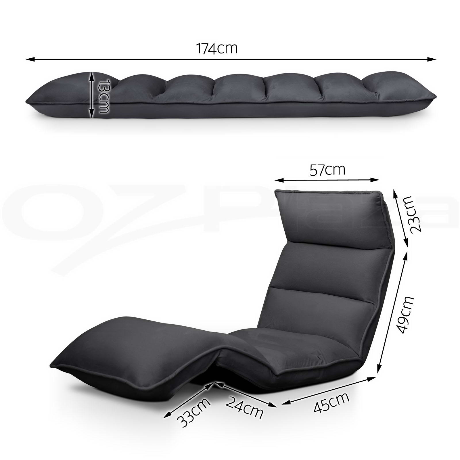 Lounge Sofa Bed Floor Recliner Folding Chaise Chair