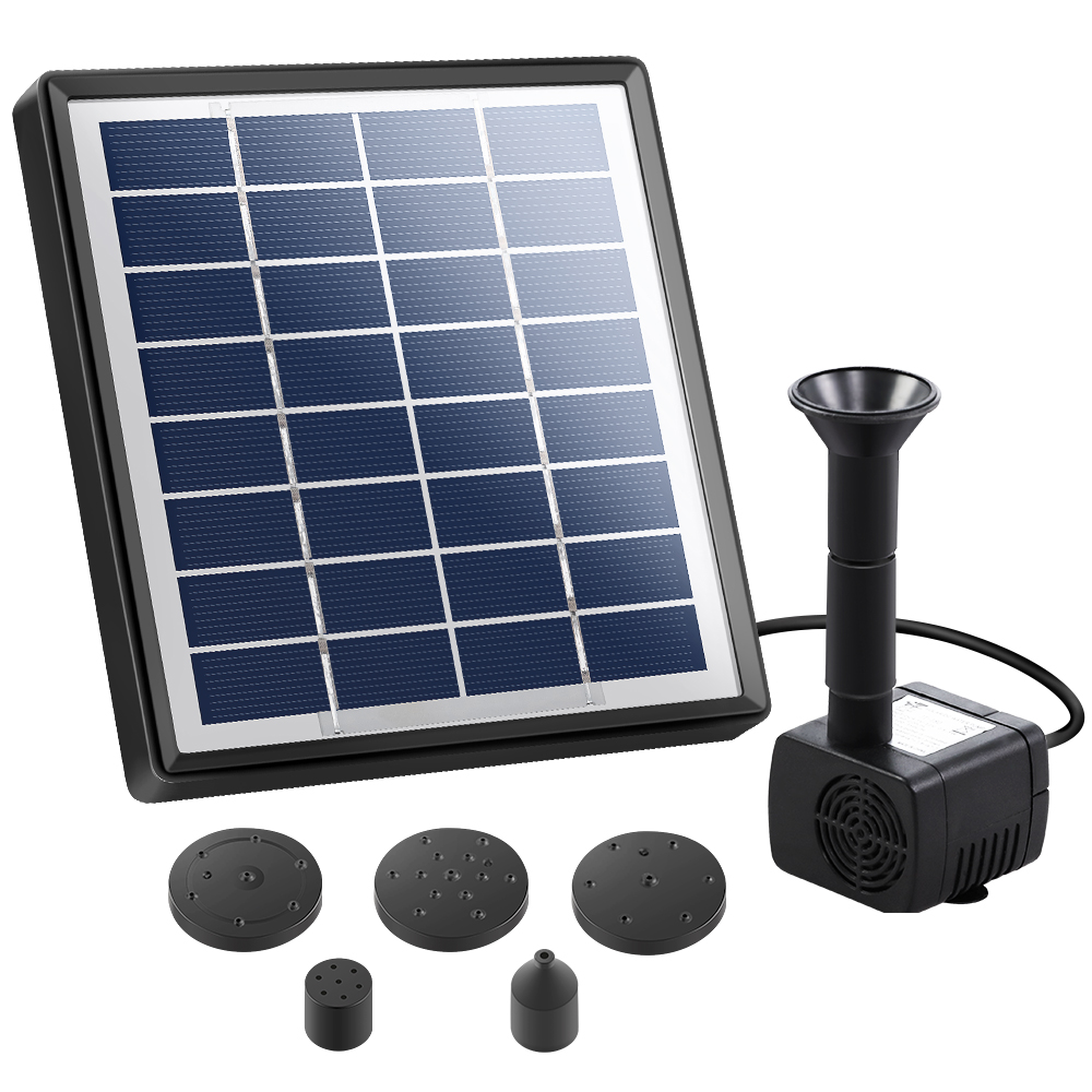 Solar Pond Pump Water Pool Pumps Kit Fountain Submersible Filter 8 ...