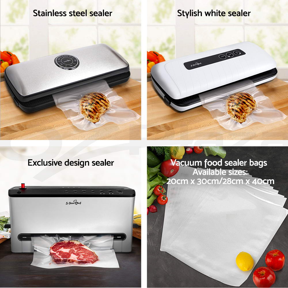 2x Vacuum Food Sealer Bags Roll Saver Storage Seal Heat Commercial 6m