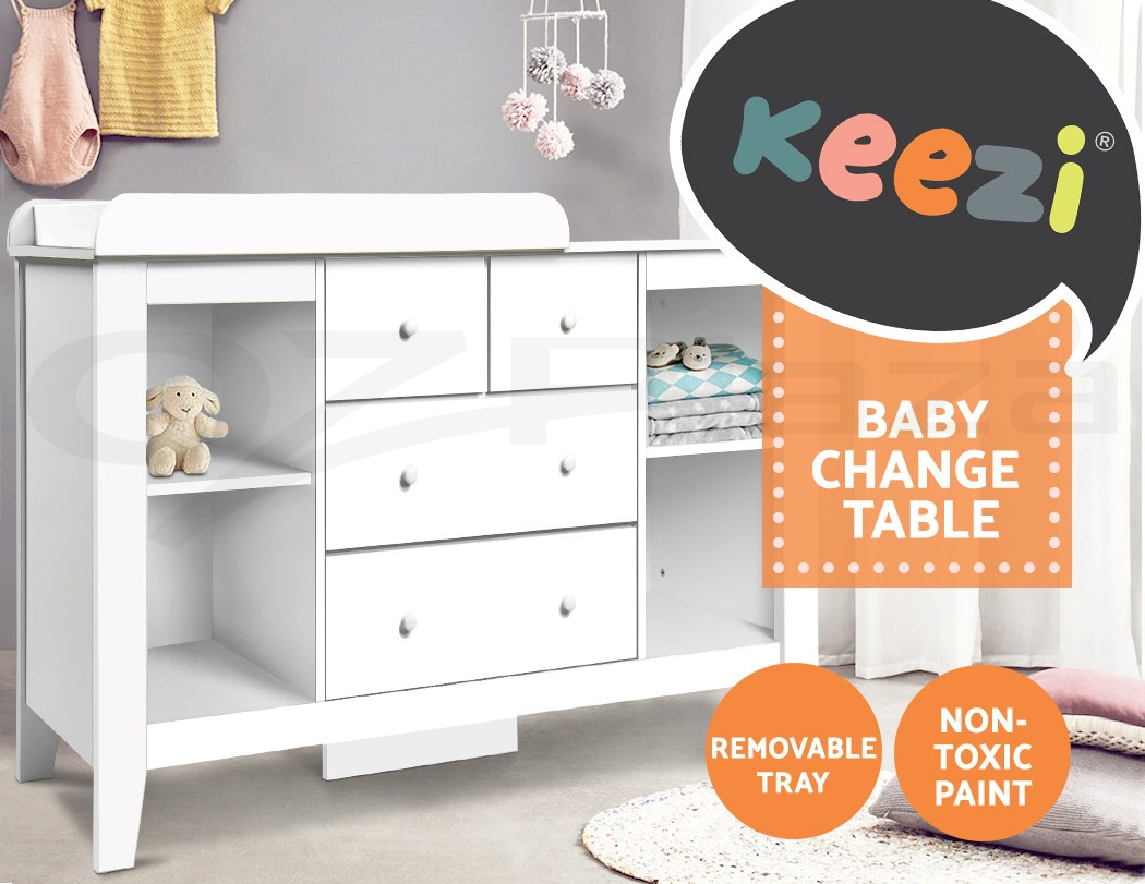 baby dresser with removable changing table