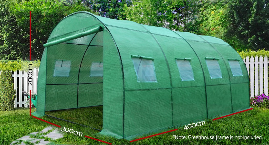 Greenfingers Garden Shed Greenhouse 4MX3M Green House 