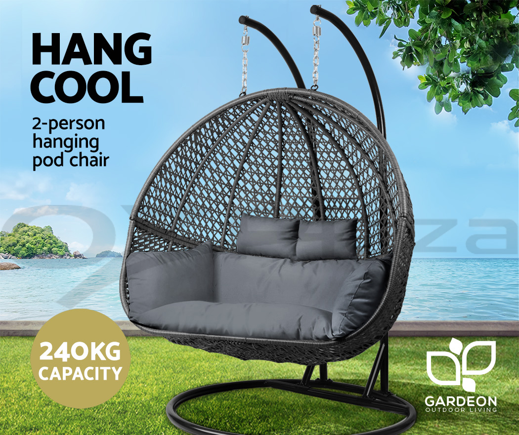 Gardeon Outdoor Furniture Lounge Swing Chair Hanging Egg Hammock Wicker