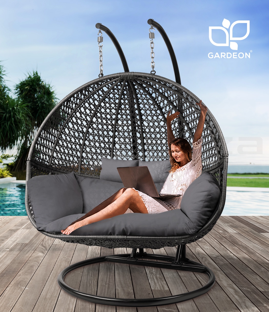 Gardeon Outdoor Furniture Lounge Swing Chair Hanging Egg Hammock Wicker