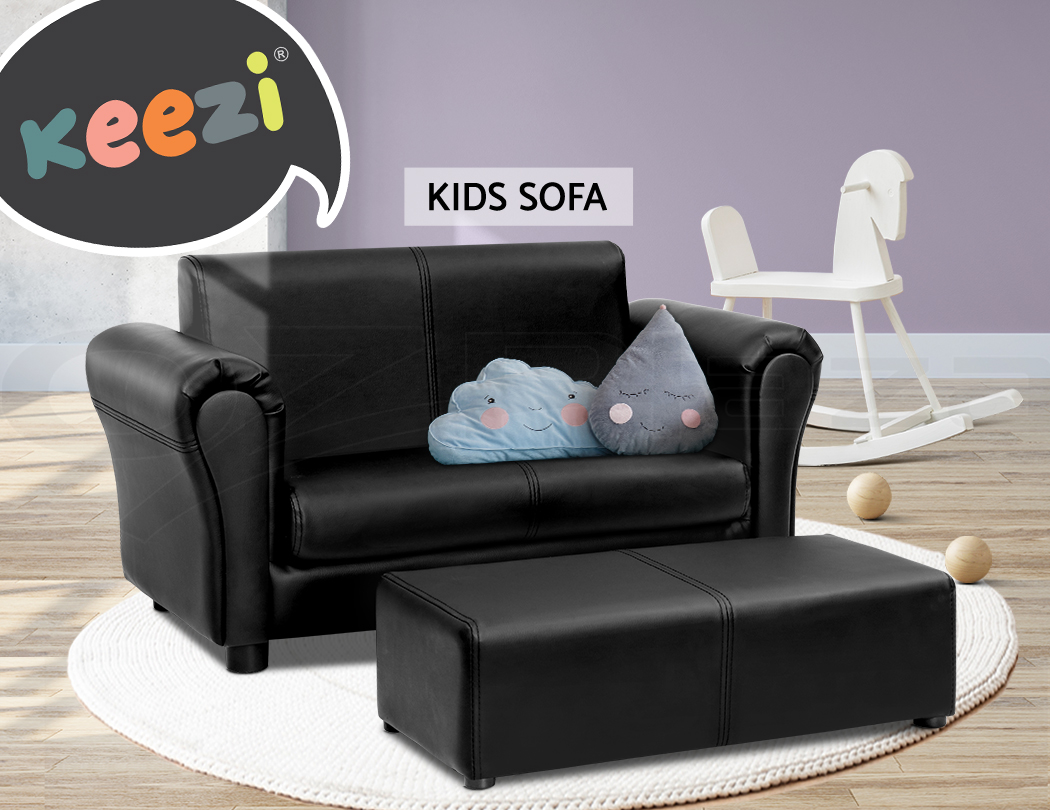 kids sofa black