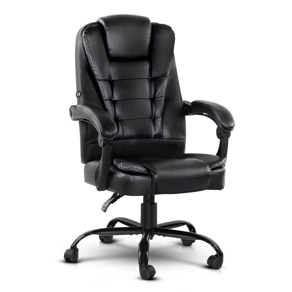 Artiss Massage Office Chair Pu Leather Recliner Computer