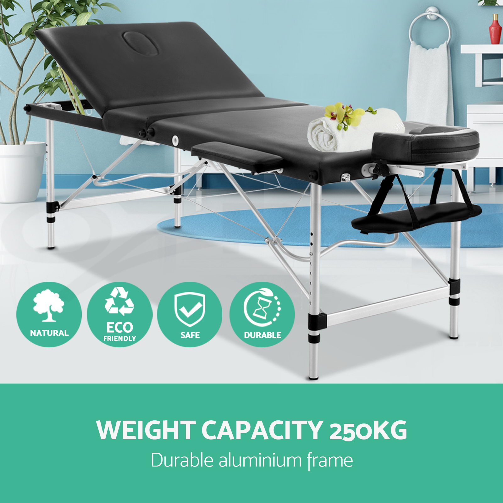 Zenses Portable Aluminium Massage Table Foldable Treatment Beauty Therapy Bed Ebay