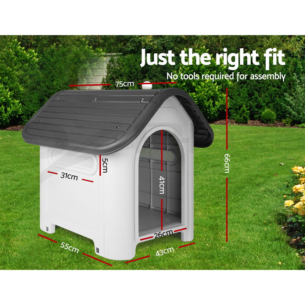 【20OFF=110】Dog Kennel Kennels Outdoor Plastic Pet House Puppy Extra