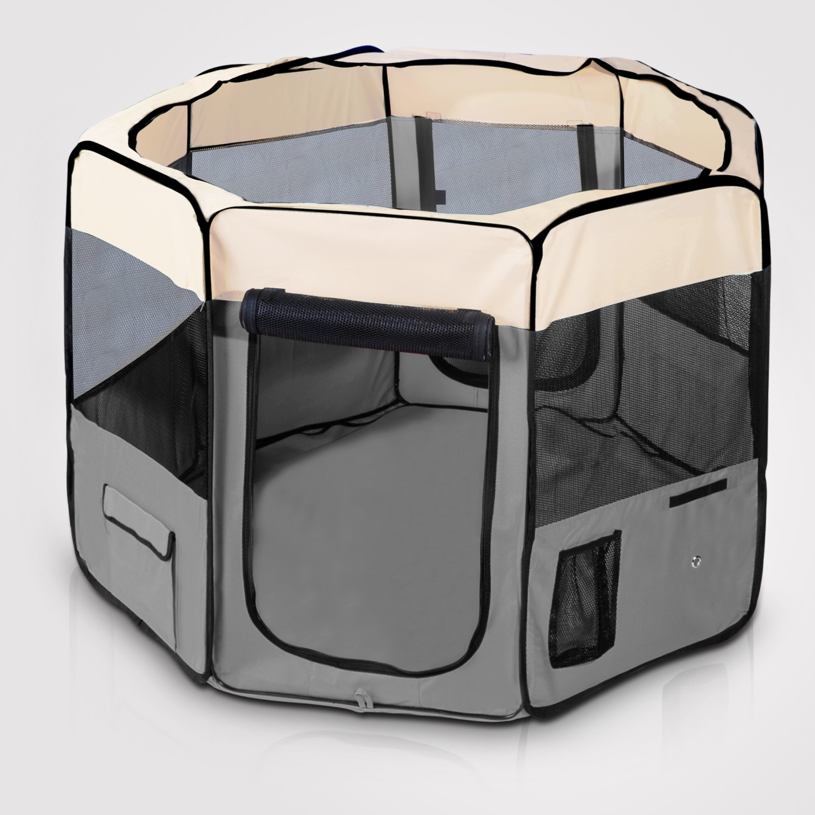 Pet Playpen Dog Soft Crate Cat Exercise Cage Tent Travel Puppy Portable ...