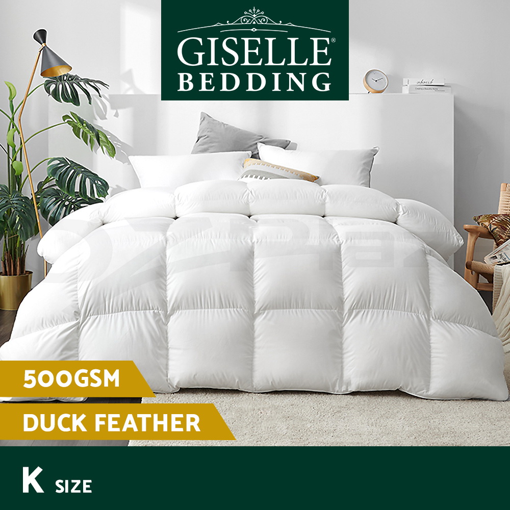 Giselle Bedding Duck Down Feather Quilt King White for sale online eBay