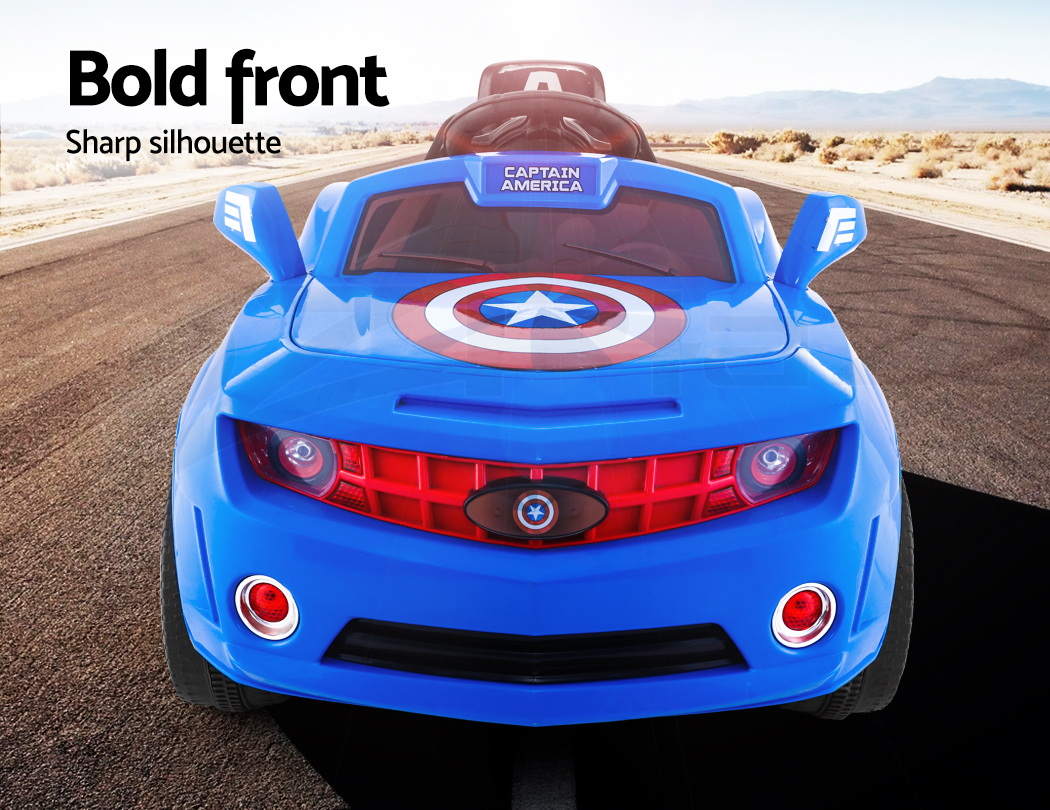 Kids Ride On Car Marvel Licensed Captain America Electric Toys Cars