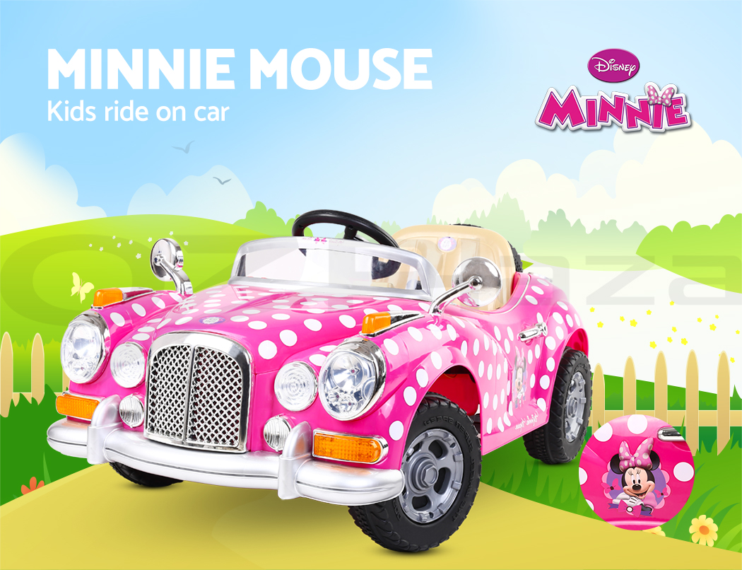 minnie mouse electric car battery