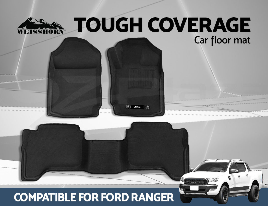 Weisshorn Ford Ranger Car Floor Mats Px Px2 Px3 Dual Cab 2011 2019