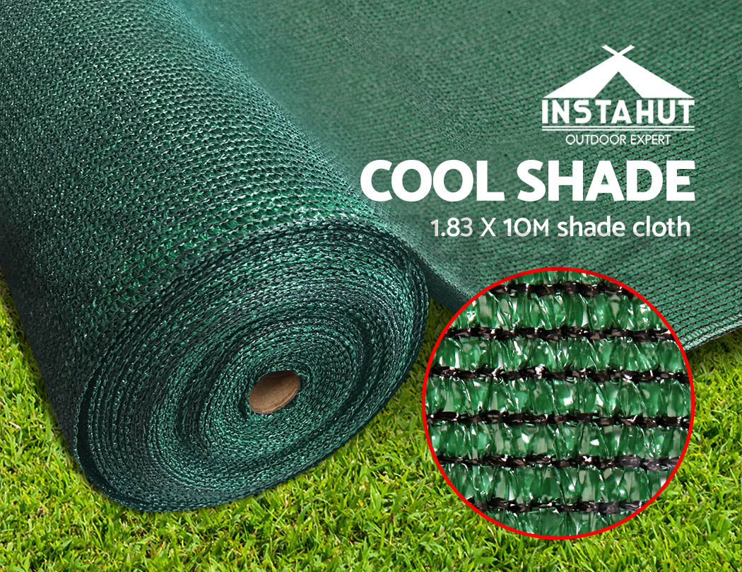 Instahut 70% Sun Shade Cloth Shadecloth Sail Roll Mesh Outdoor 175gsm 1 ...