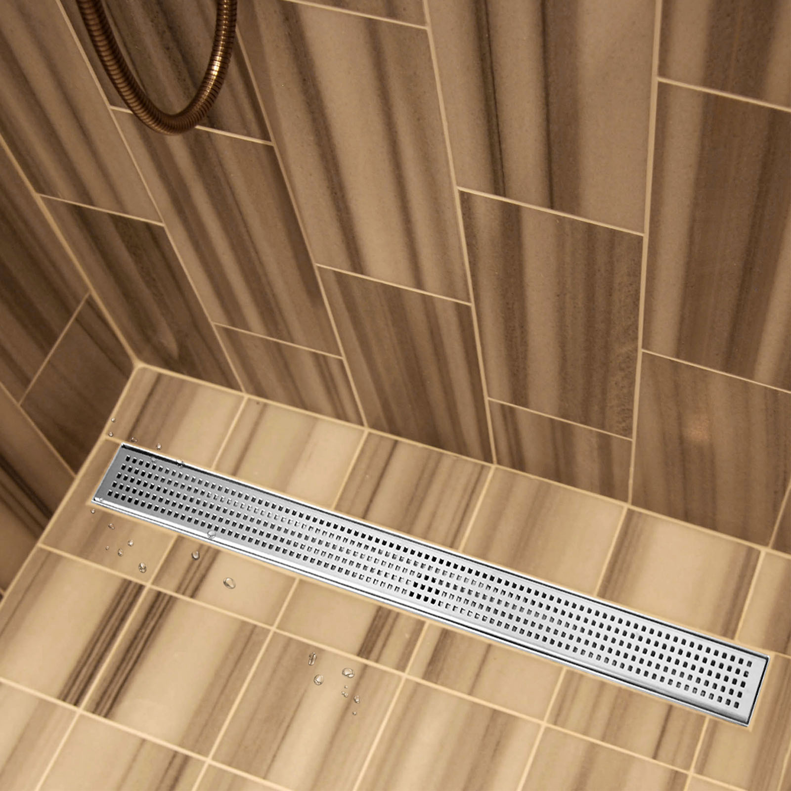 Elevate Your Shower Design with a Large Format Tile Shower Floor Linear Drain