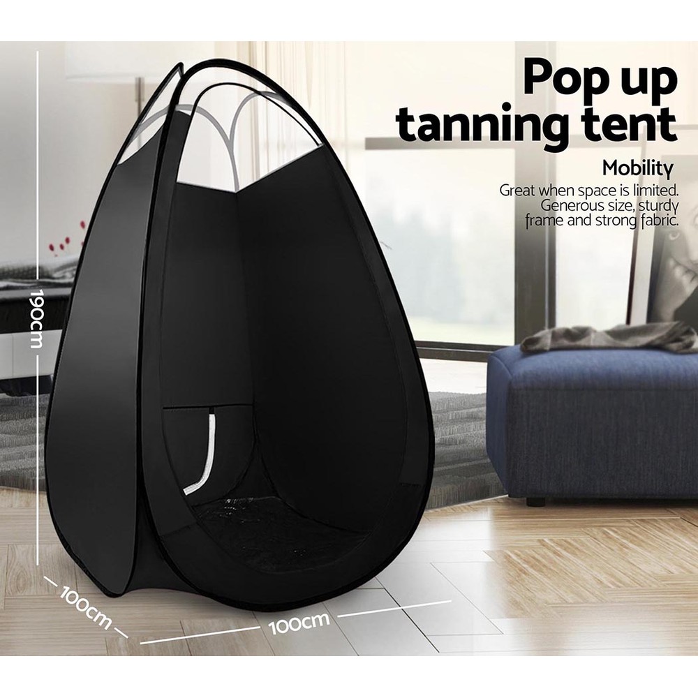 Large Black Spray Tanning Tent