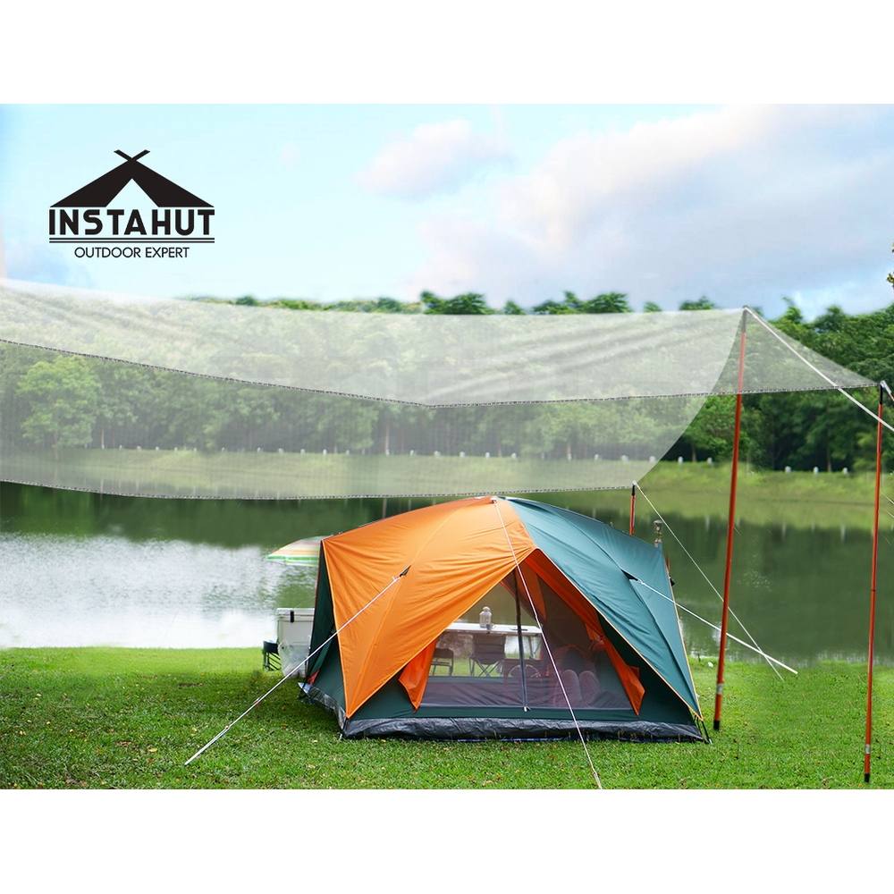 Instahut Canvas Tarp Camping Cover Heavy Duty Poly Tarps Tarpaulin Tent